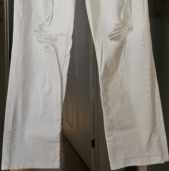 White Distressed Jeans - Picture 2 of 3